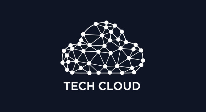 Cloud Computing Technology Network Logo.