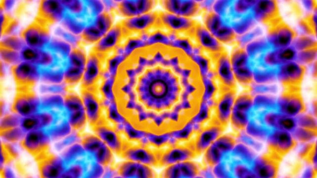 3D kaleidoscope mandala abstract background of trippy art psychedelic trance to open third eye with visuals energy chakra futuristic audiovisual