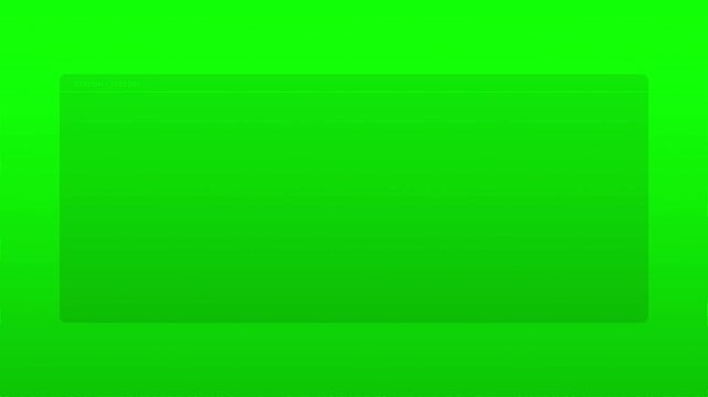 A vibrant green background fills the frame with a subtle gradient effect visible.