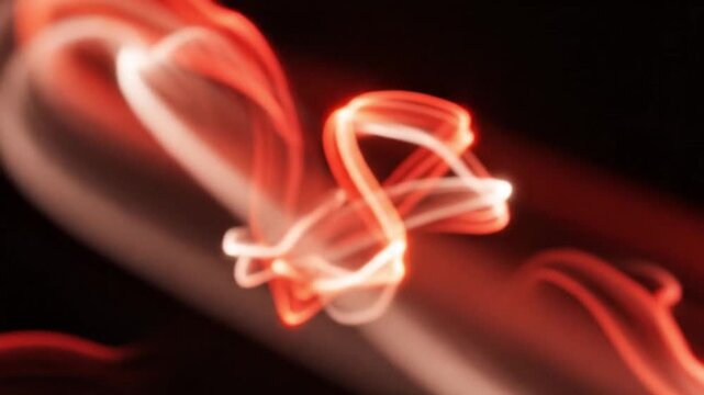 Dynamic light trails dance night sky abstract photography dark environment close-up viewpoint creative concepts for visual impact
