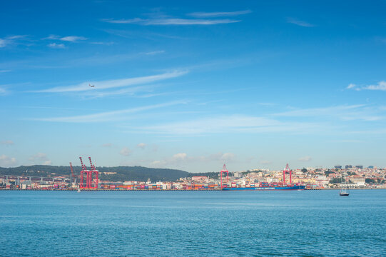 Industrial comercial port Lisbon Portugal