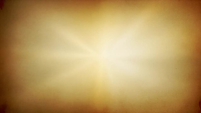 Cinematic Warm Parchment Light Abstract Background Loop with Slow Bloom Across Aged Antique Paper-Like Surface