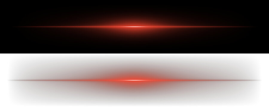 Abstract Red Light Streaks Background with Glowing Horizontal Lines for Futuristic Digital Design and Cyberpunk Themes