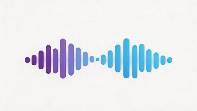 Colorful sound wave graphic