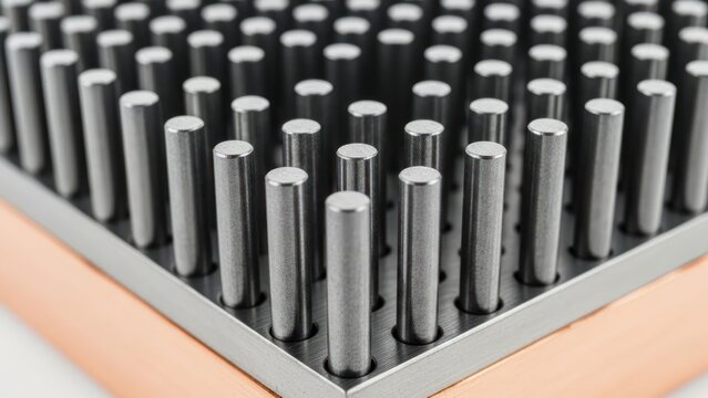 Metallic heat sink with cylindrical pins for efficient cooling system