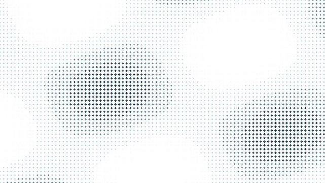 Clean corporate tech background loop featuring a white surface with moving blue halftone grid textures and cross shapes. Ideal for minimalist technology presentation slides