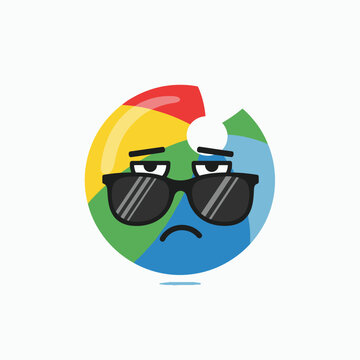 Google Chrome logo emoticon face 1.