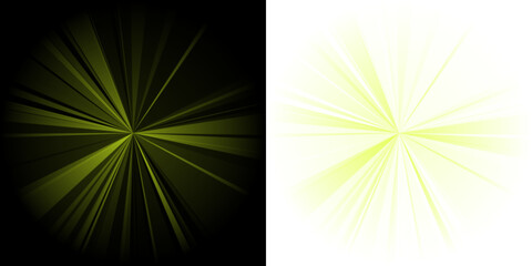 Abstract Yellow Sunburst and Jagged Circle Graphic Design Elements for Modern Digital Backgrounds and Creative Projects © SimpleDesignStudio