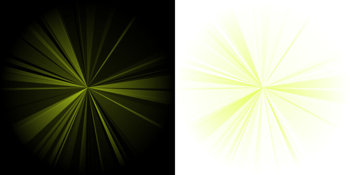 Abstract Yellow Sunburst and Jagged Circle Graphic Design Elements for Modern Digital Backgrounds and Creative Projects