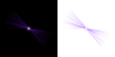 Abstract Purple Light Flare Effects with Butterfly Wing Shapes for Digital Backgrounds and Graphic Design Projects © SimpleDesignStudio