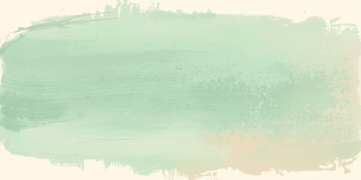Abstract Watercolor Sunset Sky Landscape Background with Mountains and Clouds