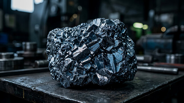Raw Chromium Macro Texture with Body Centered Cubic Crystal Structure for Refractory Transition Metal and Periodic Table Backgrounds