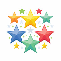 Obraz premium Colorful Starburst Collection