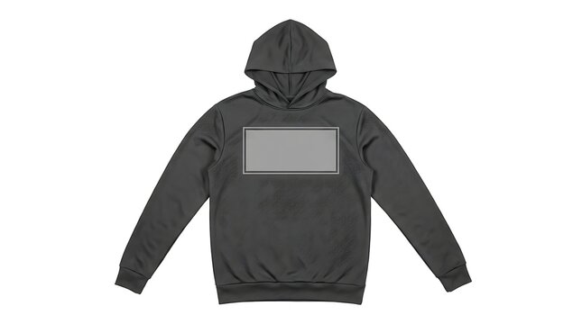 Hoodie in dark gray provides a versatile blank canvas for apparel designers looking to showcase custom graphics on a high quality textile surface.