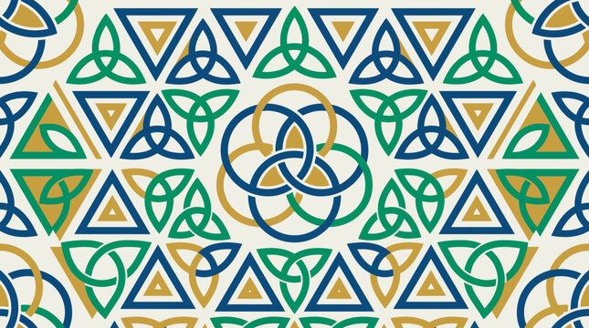 Sacred Geometry Pattern Based on Trinitarian Symbolism