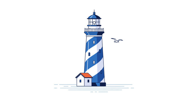 Lighthouse Tower Architecture Sea Navigation.