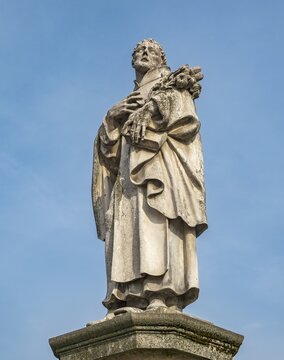 Statue of Philip Benizi de Damiani, Charles Bridge, Prague - Praha, Czech Republic
