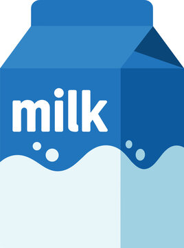 Milk carton packaging. Dairy product vector illustration. Beverage container design. Fresh milk concept. Minimal grocery packaging graphic. Professional milk carton packaging vector illustration 