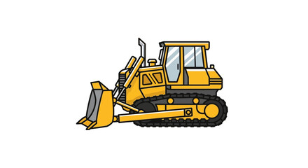 Yellow Bulldozer Construction Machine © Rejeki