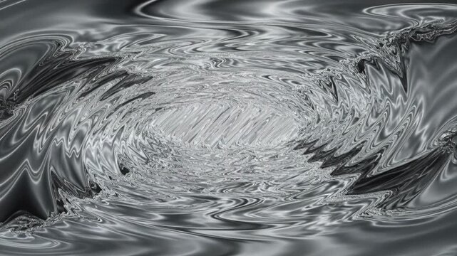 Abstract silver metallic liquid metal fluid texture swirl pattern reflective surface chrome wave tunnel vortex background futuristic dynamic energy