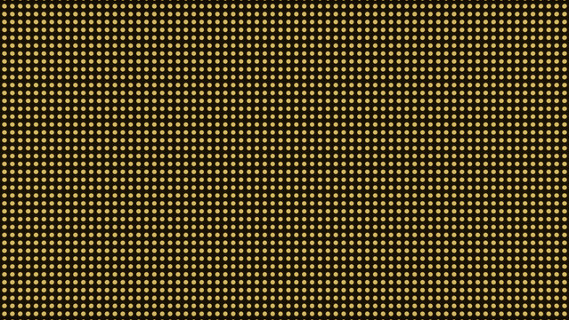Golden Dot Matrix Grid Pattern On Black Luxury Digital Background
