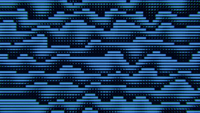 Blue Digital Data Lines Forming Futuristic Cyber Technology Background
