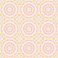 Fototapeta premium Patrón sin costuras Original. Colores. Formas. Estampa. Textura. Fondo. Caleidoscopio. Simétrico. Infinito