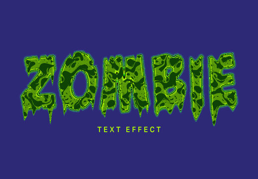 Zombie Text Effect