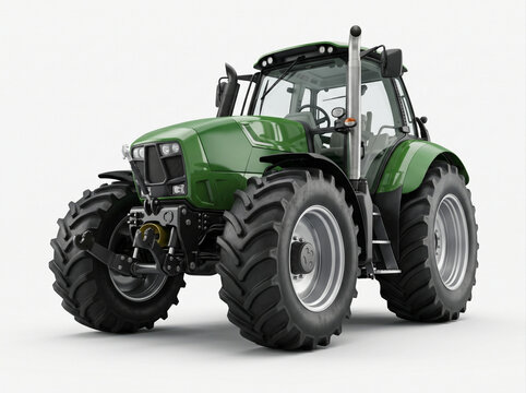 Tractor isolated on background 3d rendering illustration