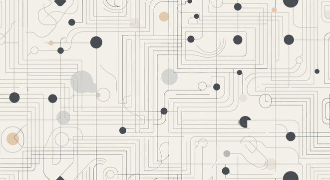 Circuit board with dots pattern.