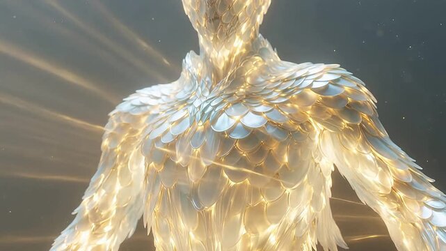 Radiant Scales of Light: Invincible Armor Unfolding