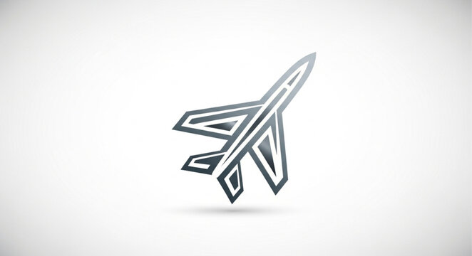 Airplane Travel Transport Icon.