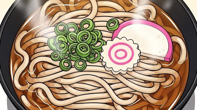 Delicious Udon Noodle Soup - A Culinary Journey in a Bowl.