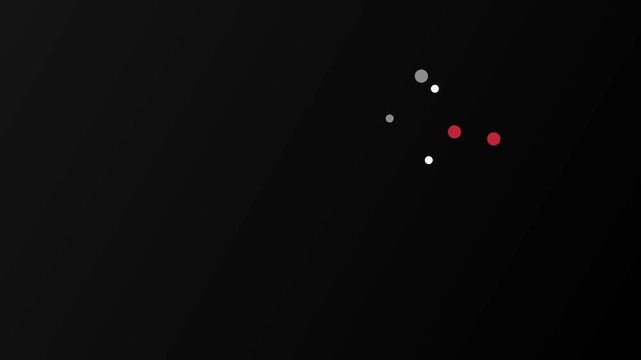 Modern minimalist motion graphics abstract geometric shapes creating dynamic visuals black background
