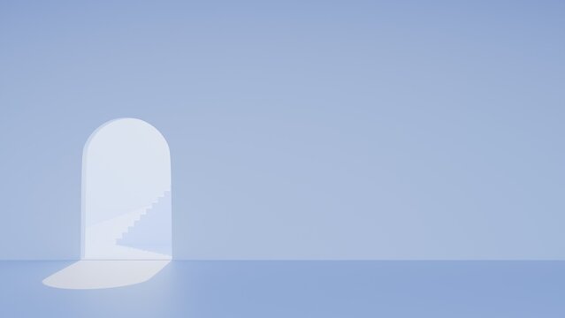3D background - Dawn blue