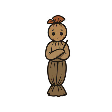 Funny Cartoon Illustration, Pocong or "Ghost in Cloth" or Jumping Ghost
Funny Cartoon Illustration, Pocong or "Ghost in Cloth" or Jumping Ghost, a mythical creature typical of Indonesia