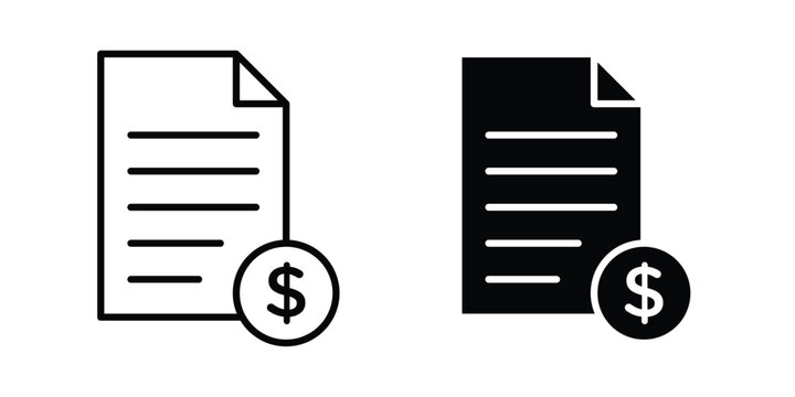 Bill paid icon graphic design symbols vector illustration