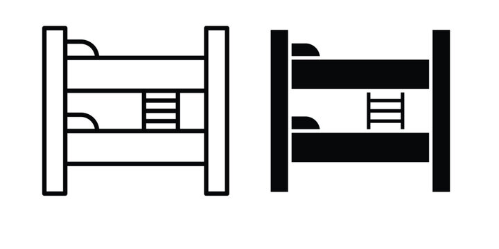 Bunk bed icon graphic design symbols vector illustration