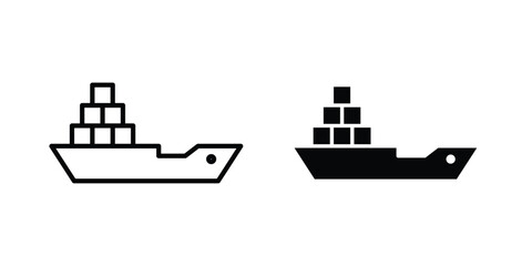Cargo ship icon graphic design symbols vector illustration © Warpiya
