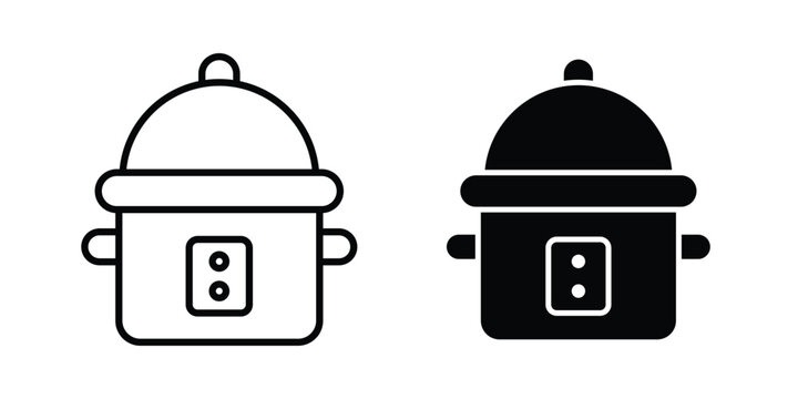 Crock pot icon graphic design symbols vector illustration
