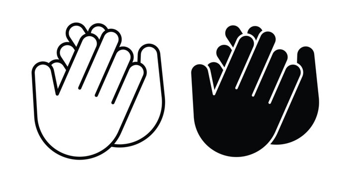 High Five icon graphic design symbols vector illustration