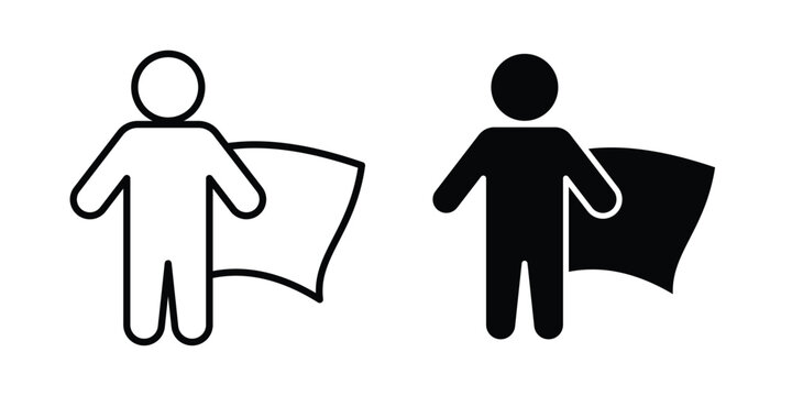 Hero icon graphic design symbols vector illustration