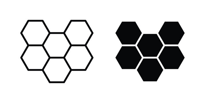 Honeycomb icon graphic design symbols vector illustration