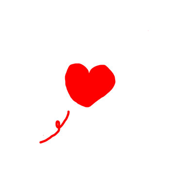 Doodle heart vector icon. Hand drawn heart love sketch illustration. Decorative Valentines Day doodle elements.