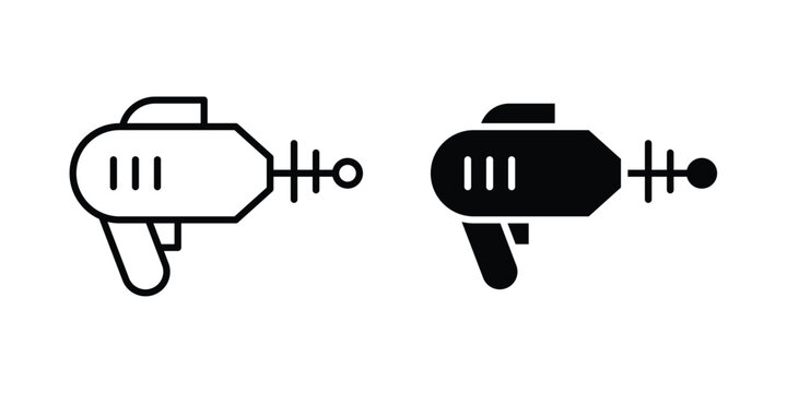 Laser gun icon graphic design symbols vector illustration