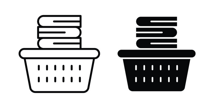 laundry hamper icon graphic design symbols vector illustration