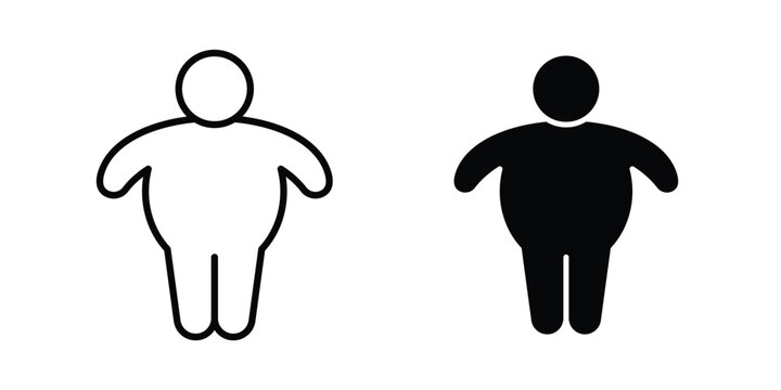 Obesity icon graphic design symbols vector illustration
