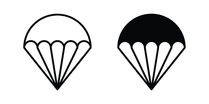 Parachute icon graphic design symbols vector illustration