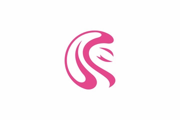 Obraz premium Letter CS Beauty Logo 
