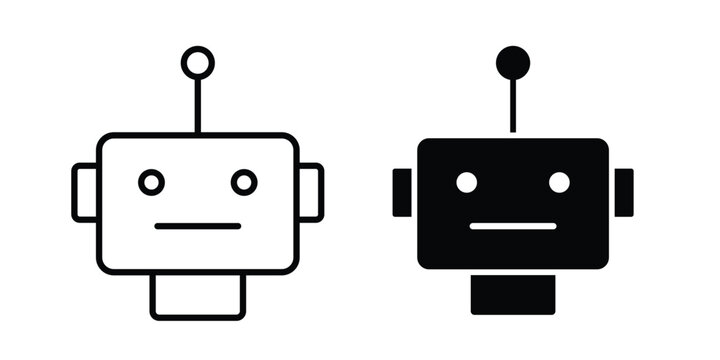 Robo icon graphic design symbols vector illustration